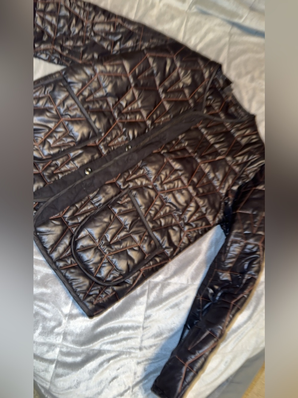 Quilted VLONE Bomber Jacket - Black Size L